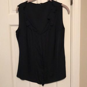 Elie Tahari Blue silk sleeveless top